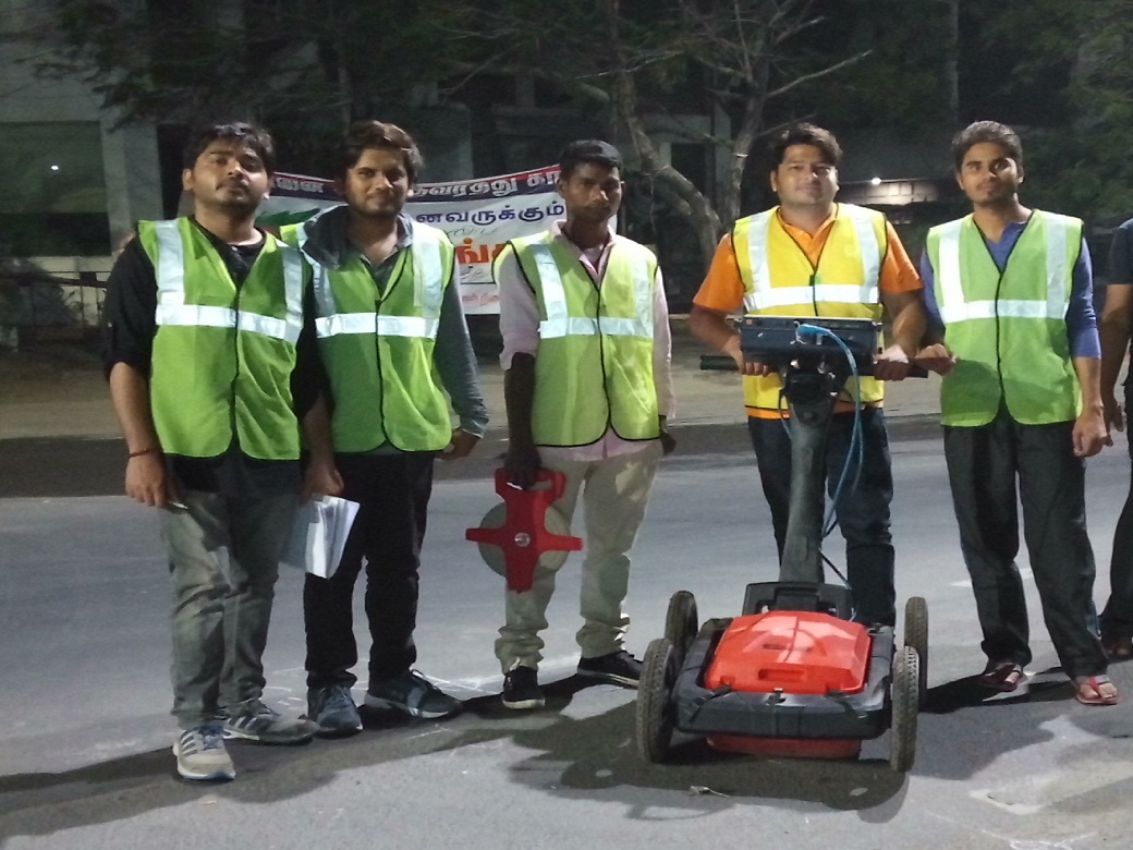 utility mapping using GPR_Tata Projects